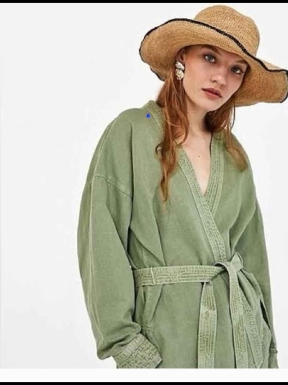 Zara Belted Kimono-Style Jacket